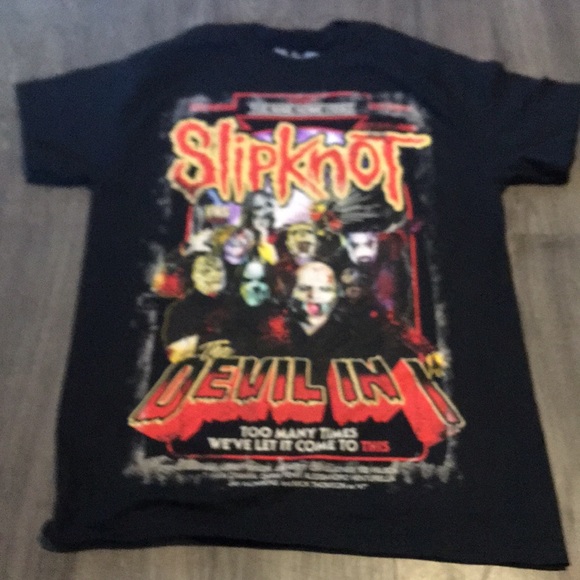 hot topic slipknot shirt